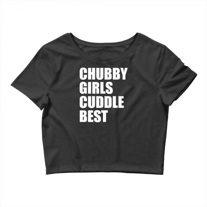 chubby girl in crop top